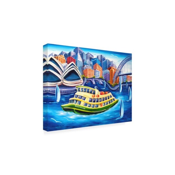 Deborah Broughton 'Tourist Ferry' Canvas Art,35x47